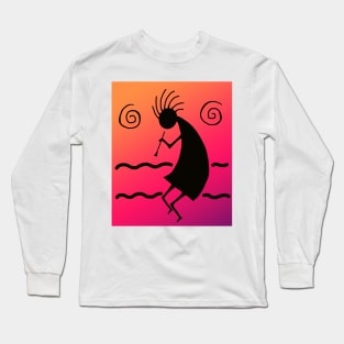 Kokopelli Sunset Long Sleeve T-Shirt